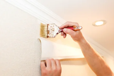 Pose de papier peint à Cherisy — revêtements muraux et toiles de verre